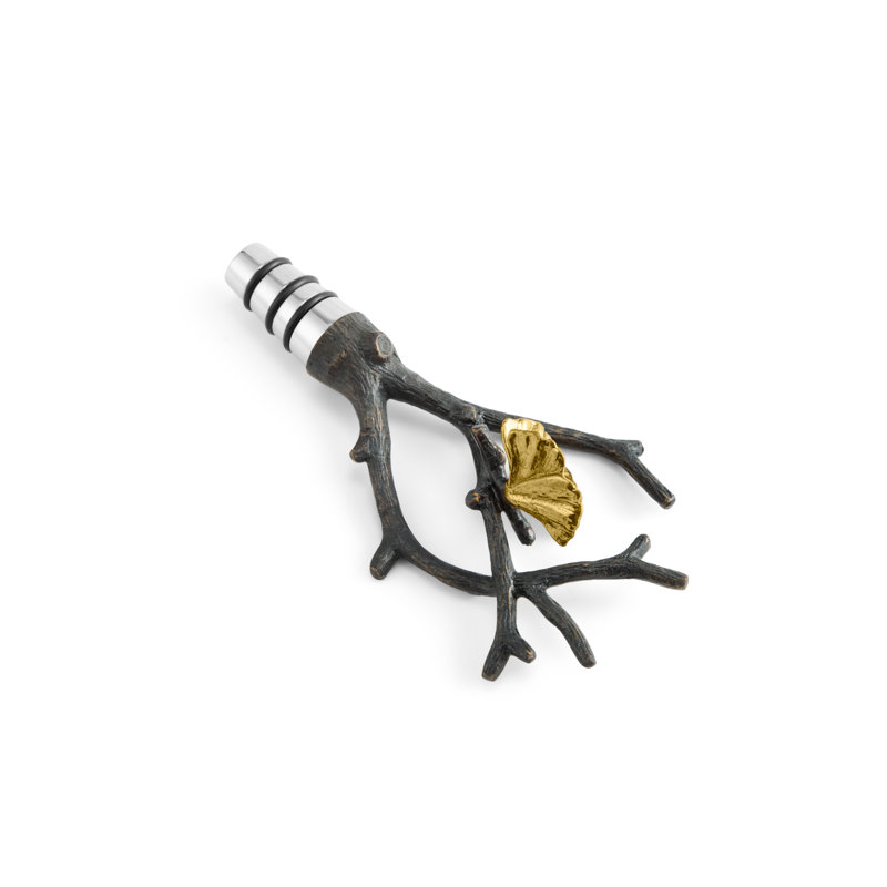 Butterfly Ginkgo Wine Bottle Stopper