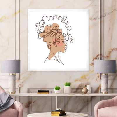 Portrait d'une femme afro-américaine I, impression sur toile