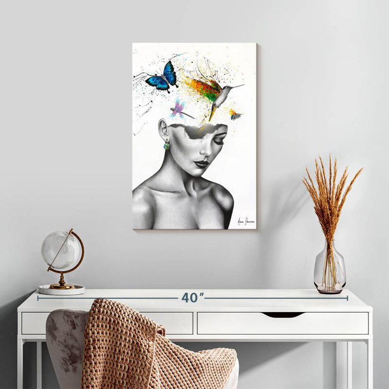 Leisha World In Her Mind, H 24 po x l 16 po
