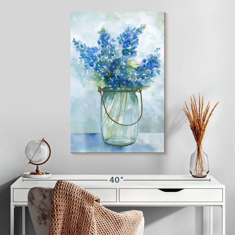 Harnek Bluebonnets II, 30" H x 20" W