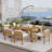 7-Piece Patio Dining Set With 72.8/