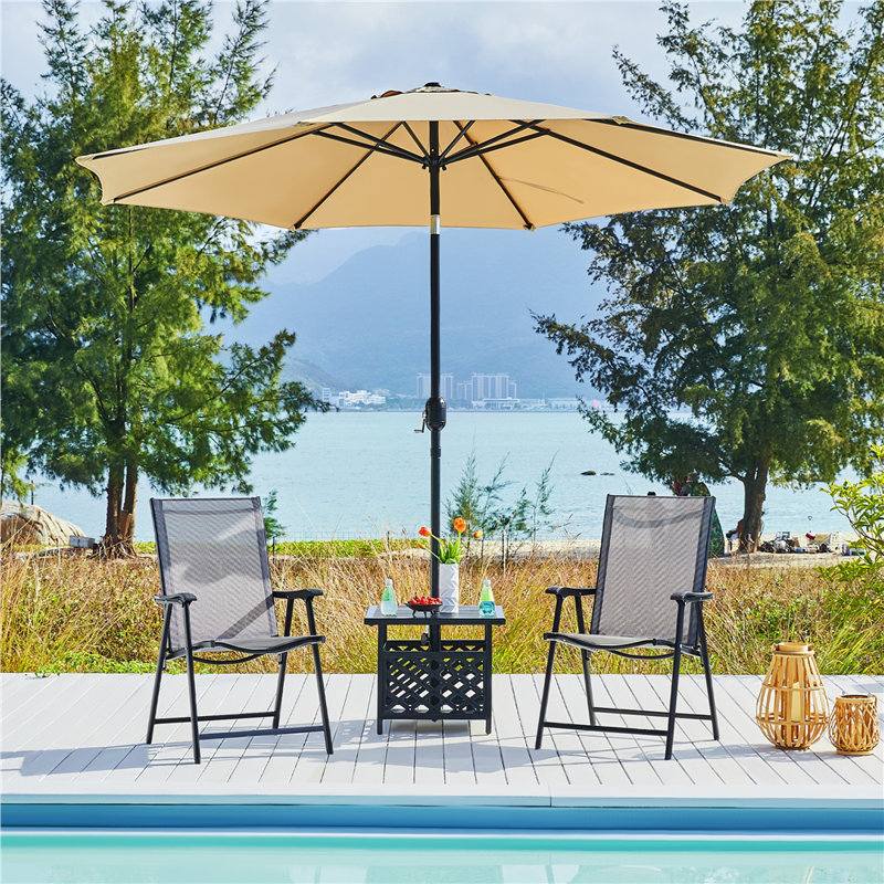 Gulzaar Square Iron Outdoor Bistro Table