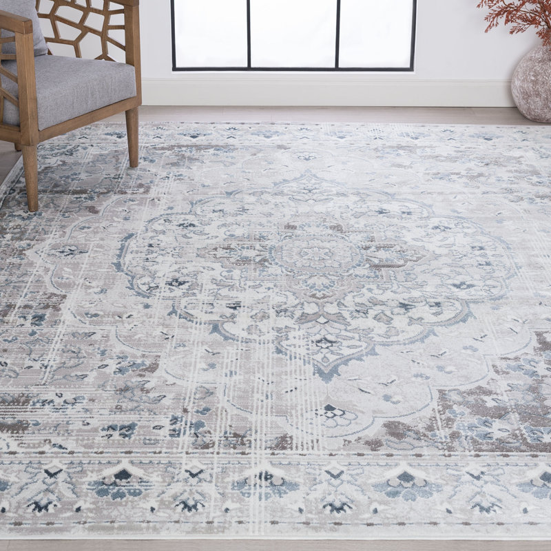Tapis oriental gris Conda, Rectangle 8 pi 9 po x 12 pi 2 po