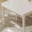 Pure White Matte Rock Slab Dining Table-1792004368