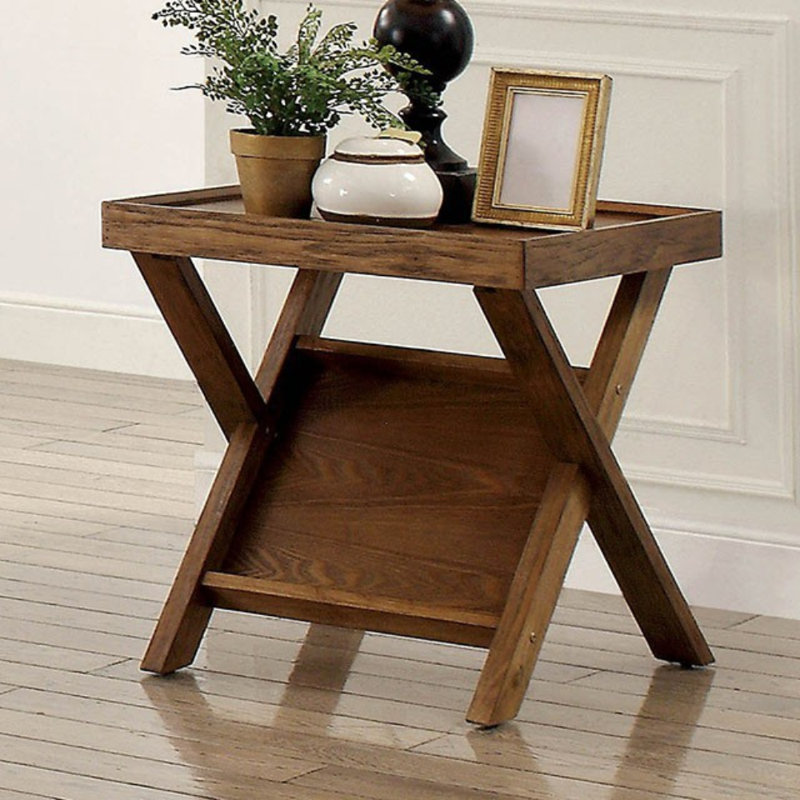 Table de bout à pieds croisés Hermine