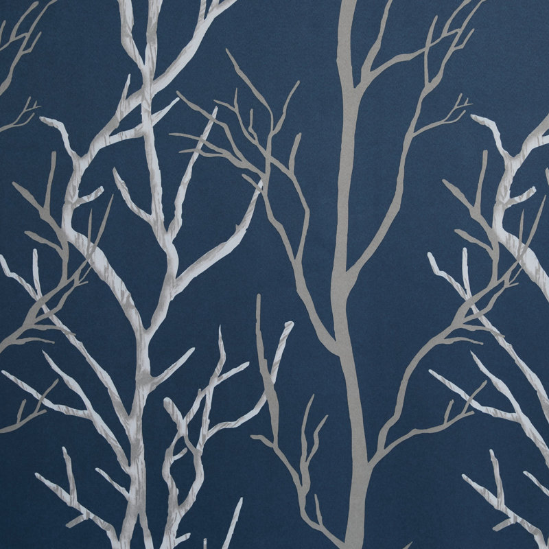 Rideau occultant Royaume Branch, Bleu, L 40 po x L 63 po