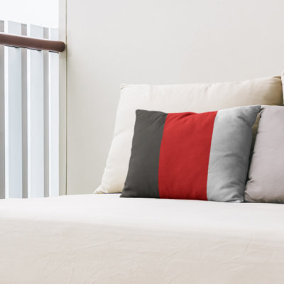 Striped Sunbrella® Outdoor Reversible Throw Pillow
