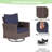 Aryen 8 Piece Outdoor Wicker Seating Group with Cushions and Rocking Swivel Chairs-2105308806-2105308800