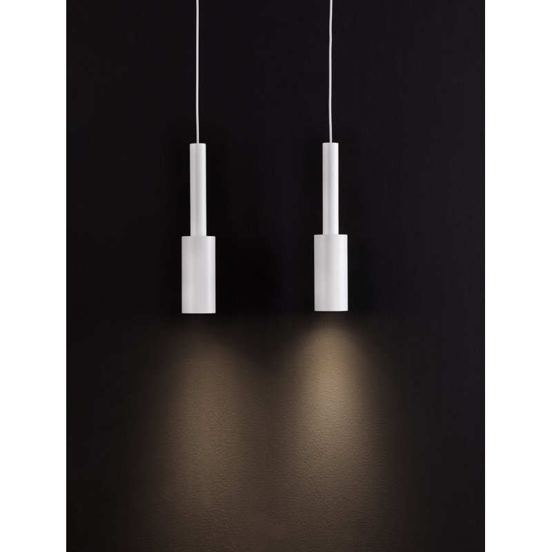 Sandy Black Aluminium LED 14 Watt 220-240 Volt 1121Lm 3000K IP20 L: 30 H: 200 cm Adjustable Height, White