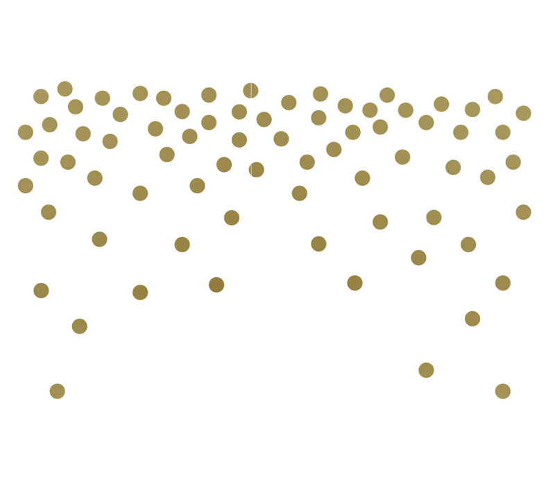 Abstract Non-Wall Damaging Wall Decal, Gold, 24" H x 39" W x 0.01" D