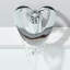 Robinet de lavabo de salle de bain chromé à poignée simple 1 trou