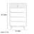 Cream style simple solid wood storage