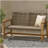 HAMPTON WOOD + WICKER LOVESEAT