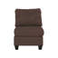 Ensemble de canapé modulaire modulaire 6 pièces Mobilier de salon en U noir café en lin 2X-1948437972