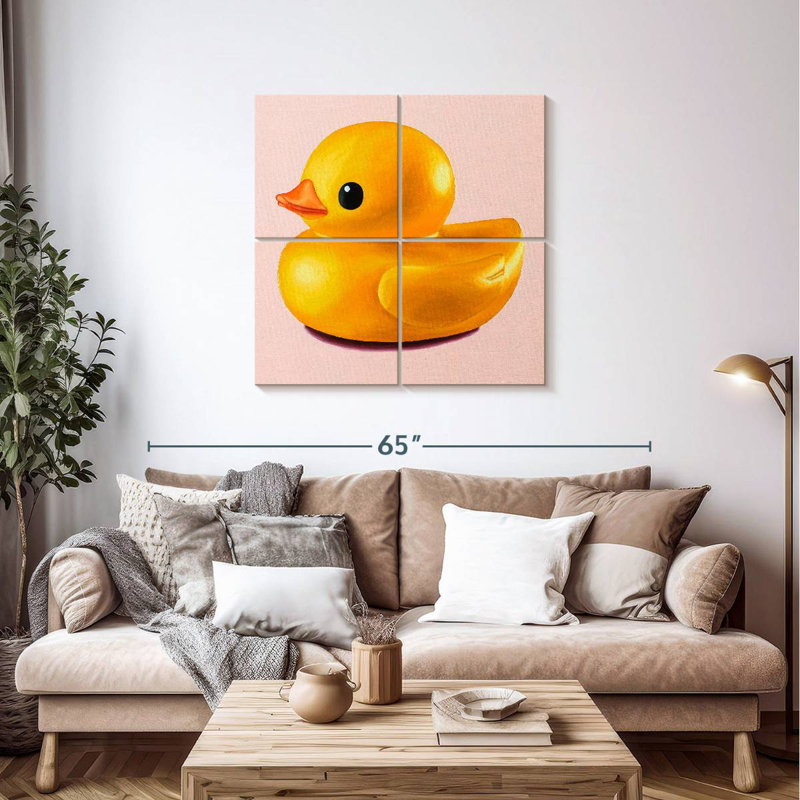 Canard en caoutchouc brillant Ashelle, H 38 po x l 38 po