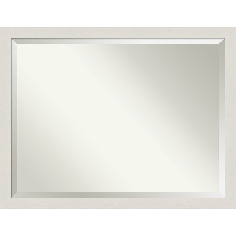 Josheph Flat Wall Mirror, White, 33.5" x 43.5"
