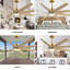 Ariella - Ventilateur de plafond à huit pales - DEL intégrée-103363382-103363396