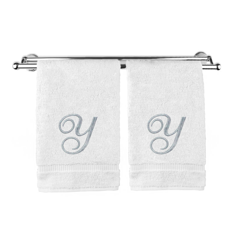 Super Plush Hand Towel, White/Silver, Y