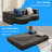 Full Size Faux Leather Folding Sofa Bed with Memory Foam-1087136508
