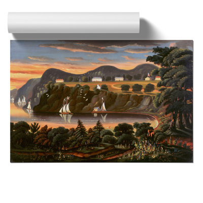 View of Hudson River by Thomas Chambers - Frameless Print