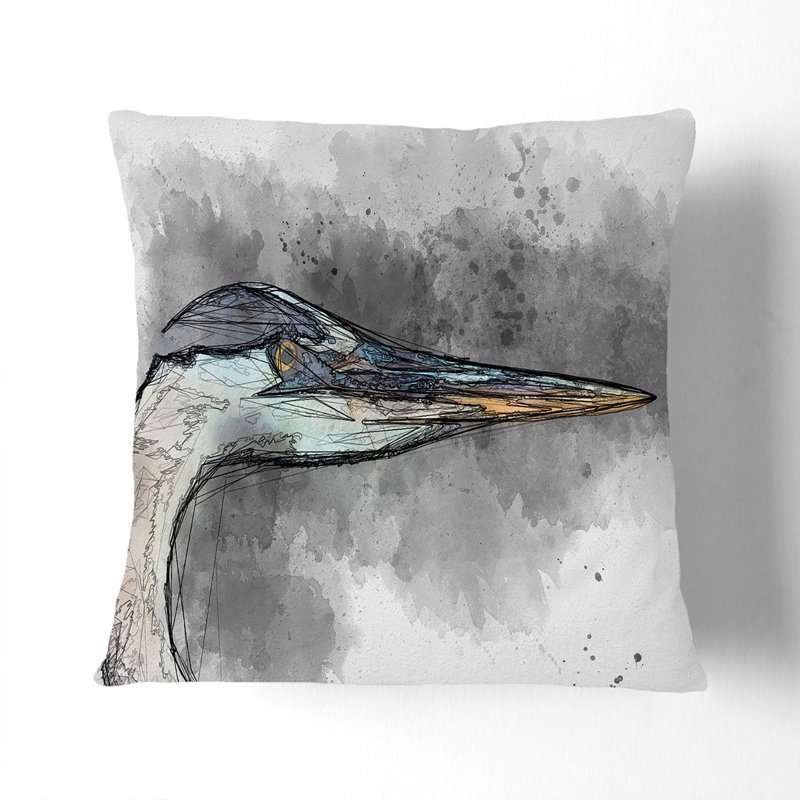 Square Throw Cushion, 40cm H x 40cm W x 15cm D, Stone