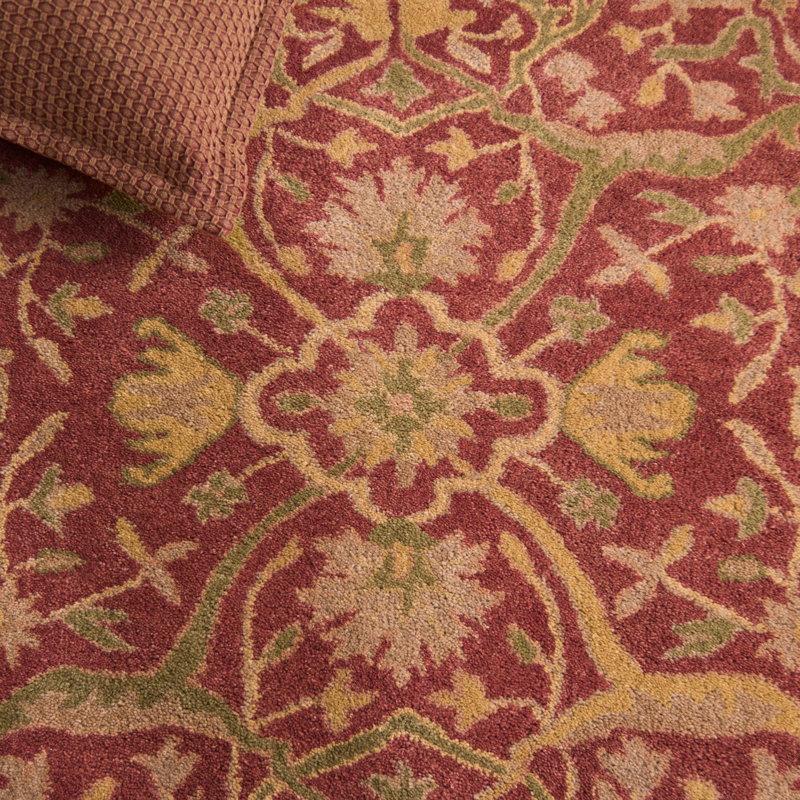 Traver Hand Tufted Wool Oriental Rug, Oval 4'6" x 6'6"
