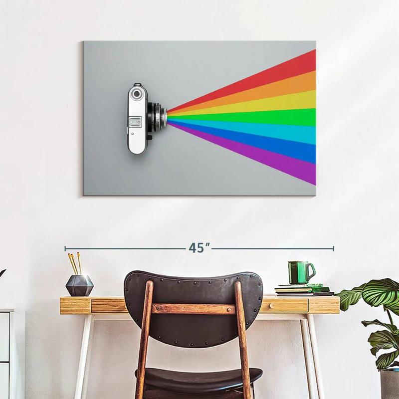 Senne Rainbow Camera Flash, 26" H x 39" W
