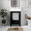 Meuble-lavabo moderne de 20 pouces avec lavabo en céramique et grand rangement pour les petites salles de bain