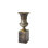 Pedestal Vase-Reactive Silver-Sm