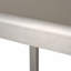 Table de bar d'extérieur en aluminium avec plateau en verre de 43 po, finition grise