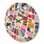 Horloge murale abstraite à motif géométrique I-63892435