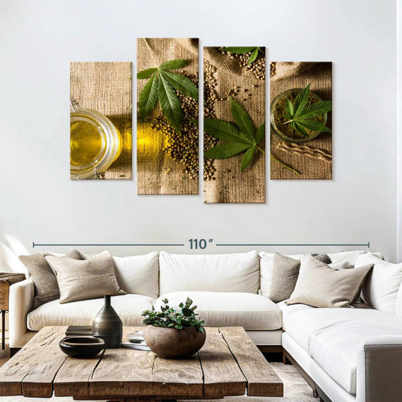 Senne Marijuana Hemp, 54" H x 84" W