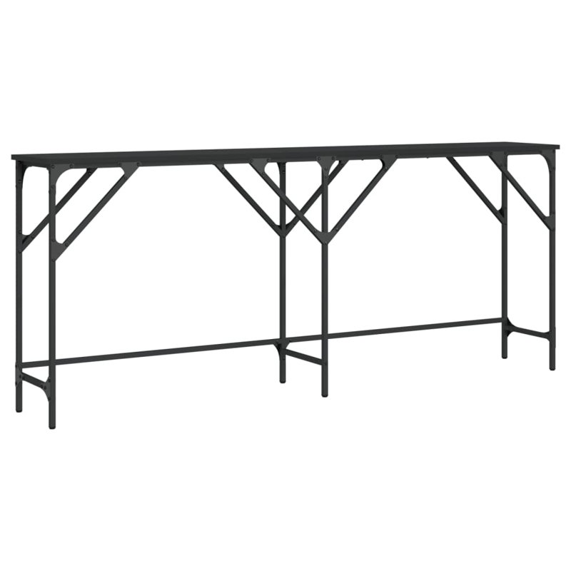 Walty Console Table, Black, 29.5" H x 70.9" W x 11.4" D