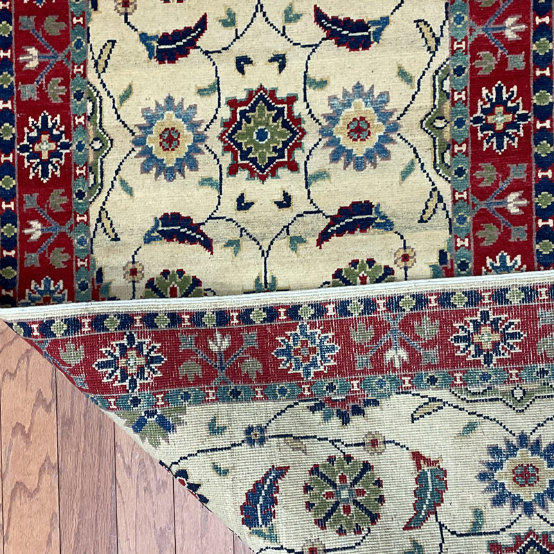  Handmade Kazak Wool Runner