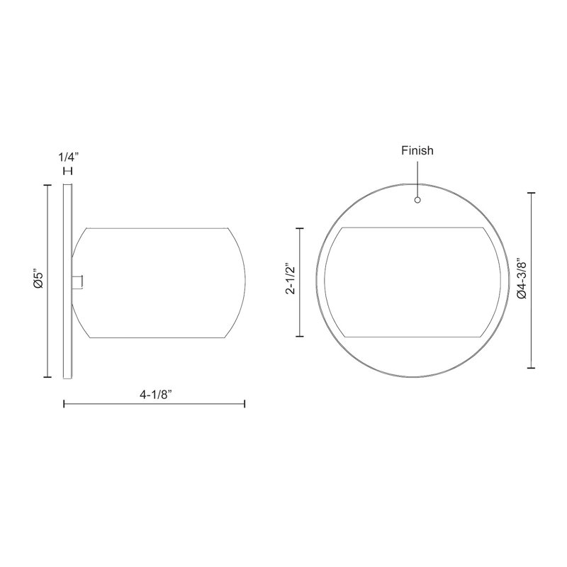 Gloss White Dimmable Aluminum LED Wall Sconce