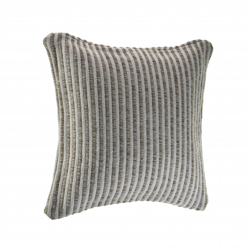 Coussin à fermeture à glissière 100% coton 22 po x 22 po 22 po, Beige / Crème