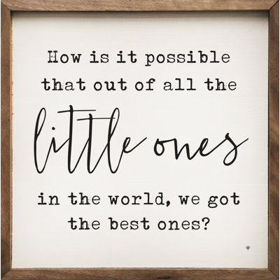 Little Ones Ones - blanc