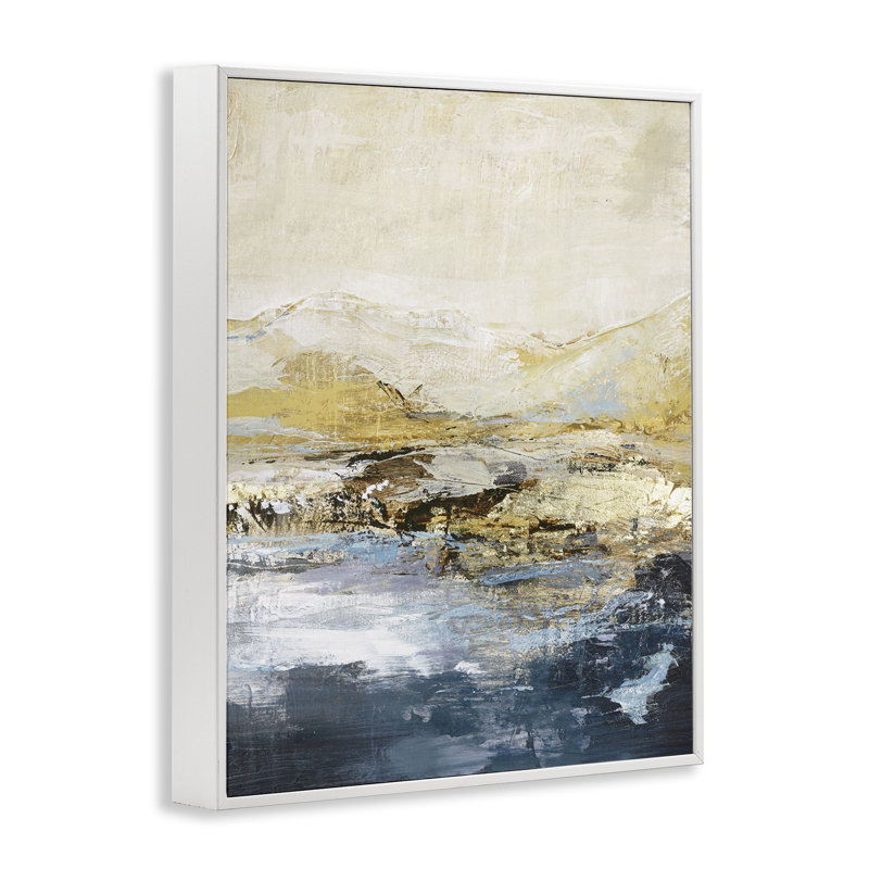  «Mountain Lake Abstraction», estampe numérique par Design Fabrikken, H 14 po x l 11 po