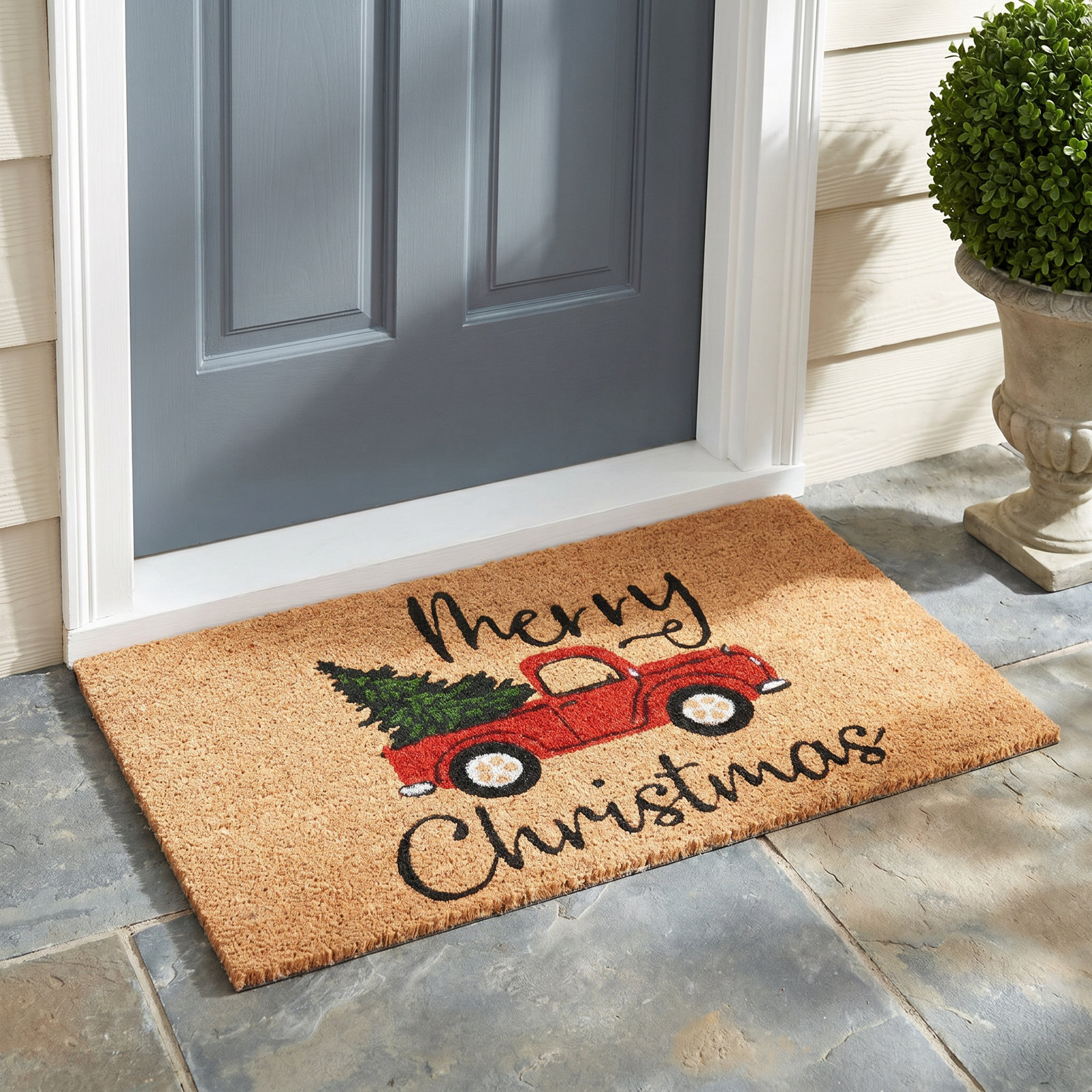Wynn Non-Slip Christmas Doormat, 24" W x 36" L