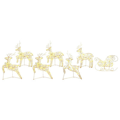 vidaXL LED Reindeers with 40 LEDs PET