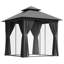 10 pi. L 10 pi. D Pavillon de jardin extérieur avec double toit-126247009