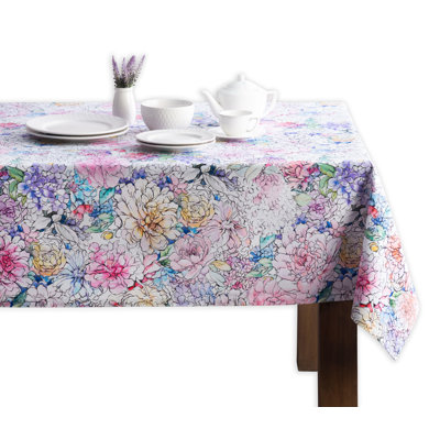 Maison d'Hermine Floral Love 100% Cotton Tablecloth - 70" x 120"