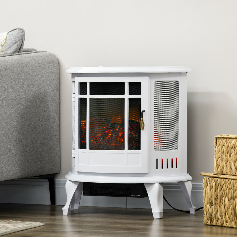 Anner 22'' W Electric Fireplace, White