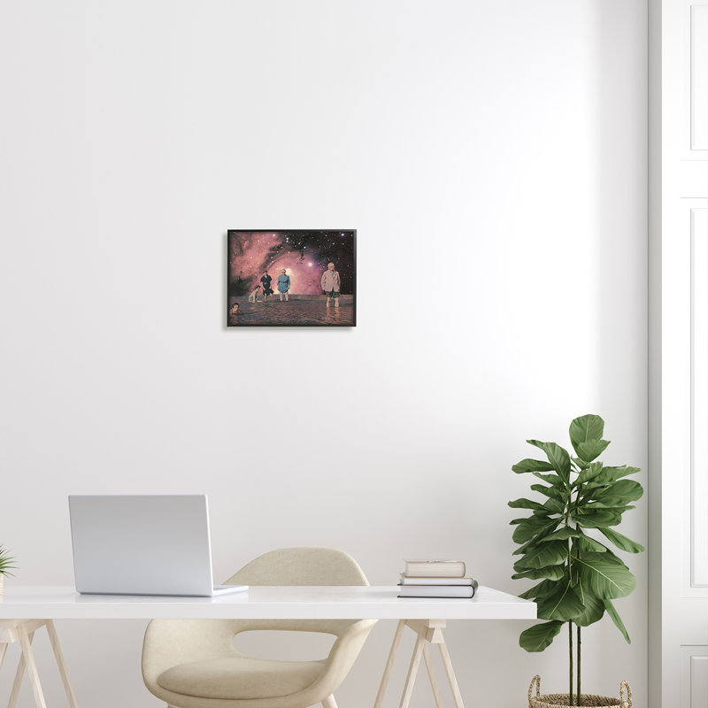 Art mural texturé giclée surréelle de la famille surréelle par Matheus Lopes Castro, H 11 po x l 14 po x P 1,5 po