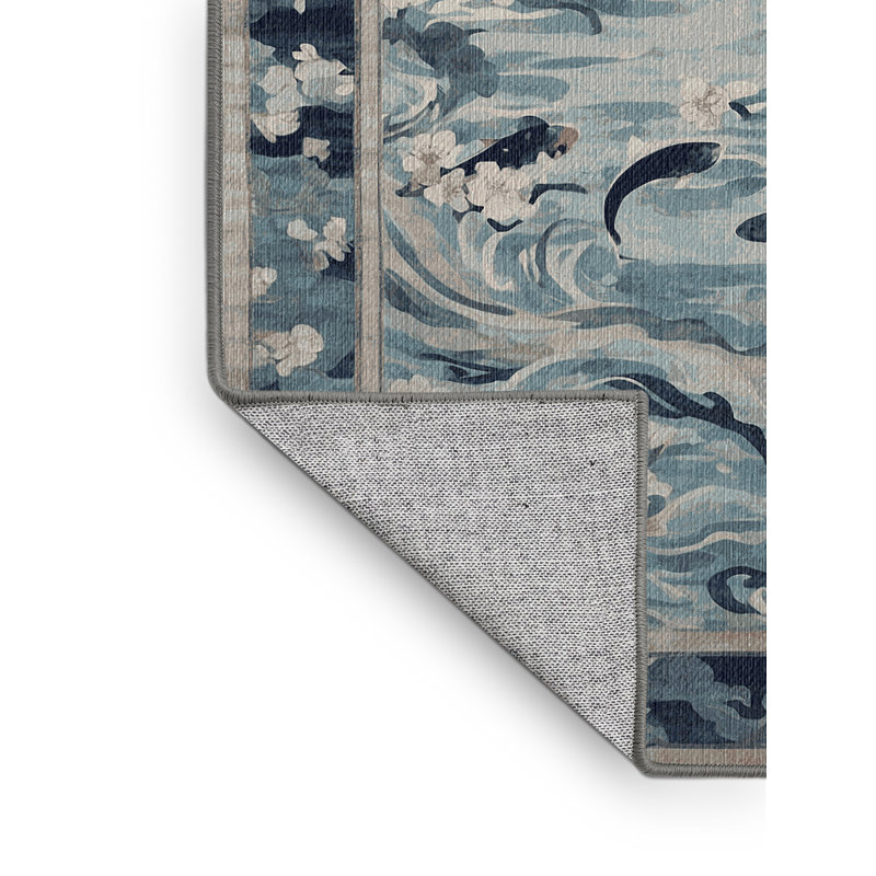 Tapis brun lavable à la machine, Rectangle de 5 pi x 8 pi