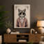 Cat in Cardigan Boho - Wrapped Canvas-1749346828-1749346838