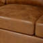 Canapé modulaire 120 po en similicuir caramel
