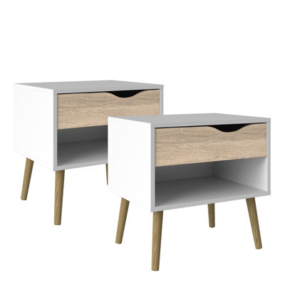 Rahsaan 50.2cm W Manufactured Wood Bedside Table
