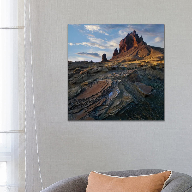 Shiprock, The Basalt Core Of An Extinct Volcano by Tim Fitzharris - Wrapped Canvas Print, 66.04 cm H x 66.04 cm W x 1.91 cm D