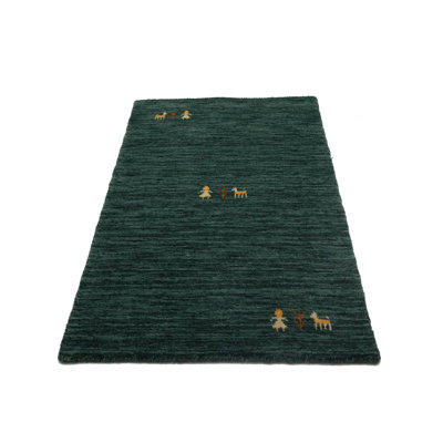 Tapis Gabbeh tissé à la main sans perte, 100% laine, de couleur unie, résistant à la décoloration et aux taches, durable